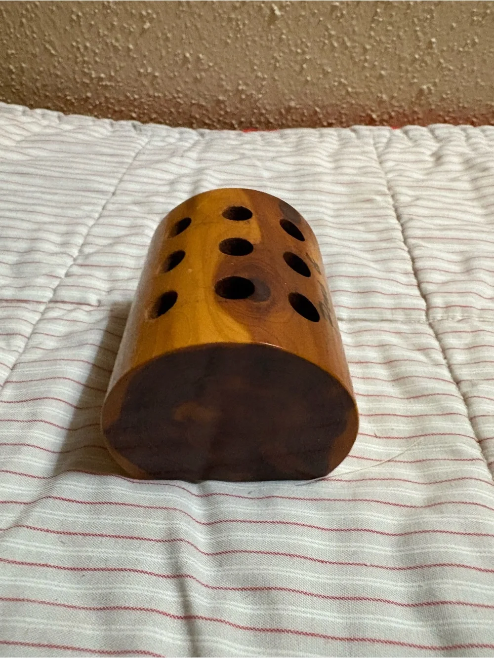 Vintage Pens & Pencils Wooden Desk Organizer - Brown from Oklahoma
